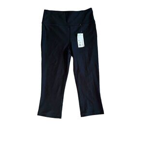 Jockey High-rise Performance Capri Leggings Black Women's Size Small NWT